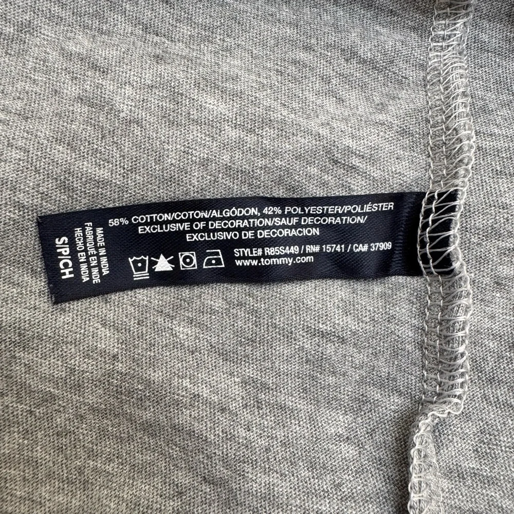 Tommy Hilfiger Pajama Gray T-shirt with Graphic,‎ Size S/P